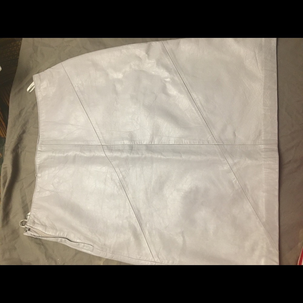 Garson leather skirt size 10 (smoke free)